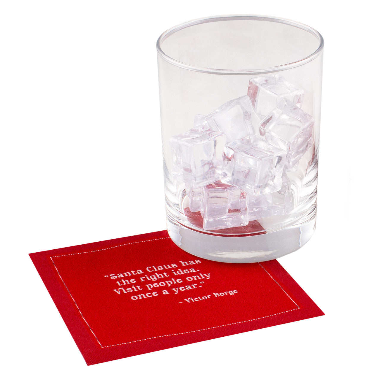 5 Star Christmas Quotes Red Napkins