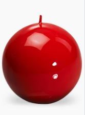 Meloria Ball Candle Small Red