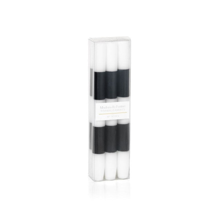 Zodax MODERN AND FESTIVE BLACK CANDLES