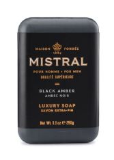 Mistral Men's Bar Soap - Black Amber - 250gr