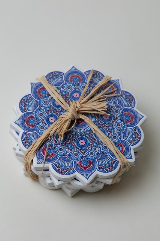 ONE Lavender Moroccan Coaster S/5